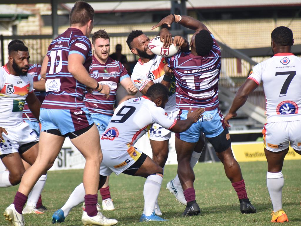 Round 2 of the Hostplus Cup, CQ Capras versus PNG Hunters, Rockhampton’s Browne Park, March 26, 2022.