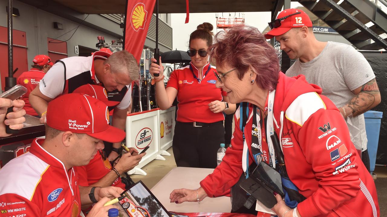 Watpac Townsville 400 Day One. Socials. Supercar driver Scott McLaughlin with Sharon Rennie from Adelaide. Picture: Evan Morgan