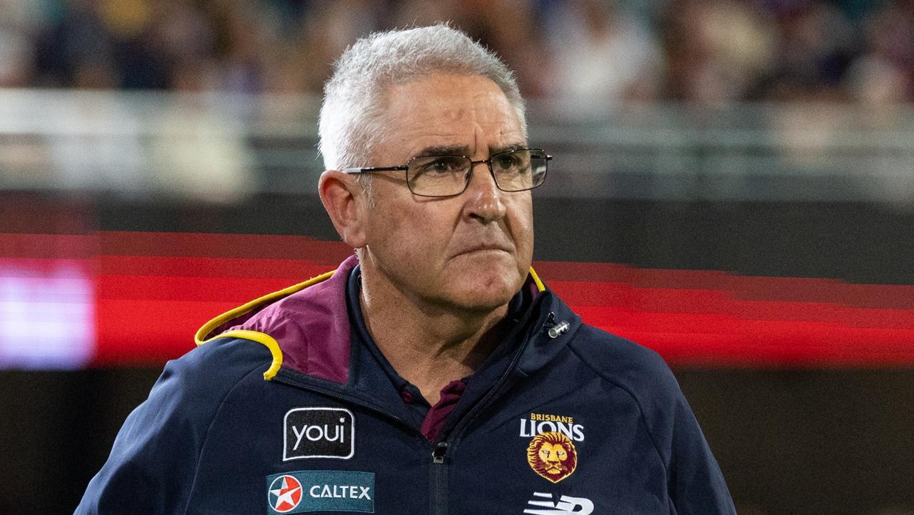 Lions coach Chris Fagan downplayed Voss’ return to Brisbane. (Photo by Russell Freeman/AFL Photos via Getty Images)