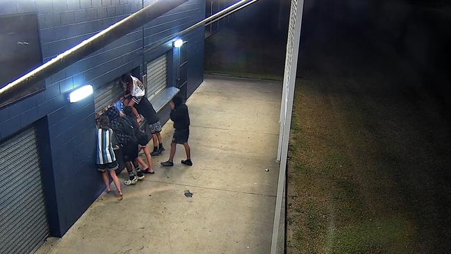 Anti-social behaviour caught on Cairns Regional Council CCTV. The local government reported over 14,000 incidents between January and September, 2024. Picture: CRC