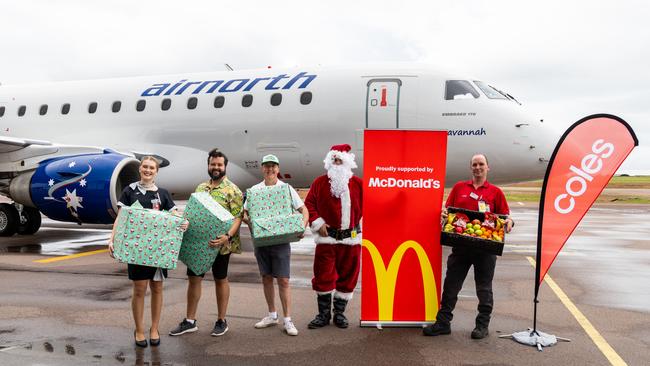 Gifts for giving at Airnorth’s Santa Flight 2024.