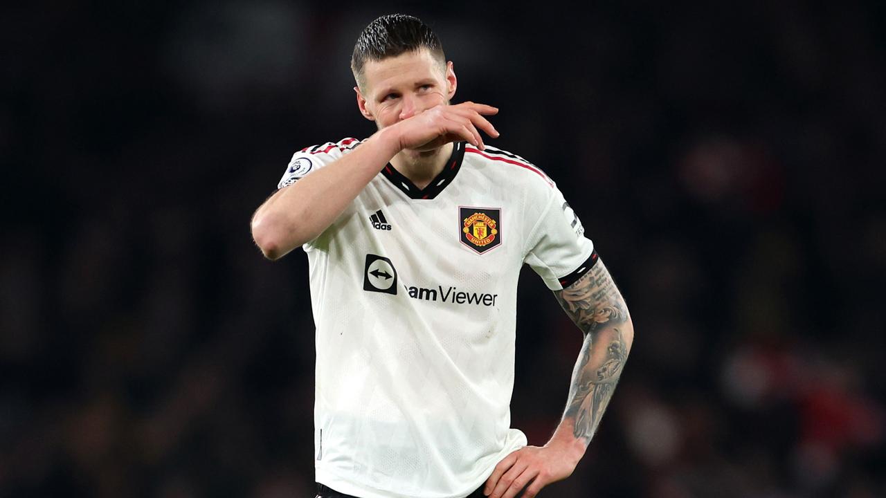 Wout Weghorst of Manchester United reacts after the Premier League match between Arsenal FC and Manchester United. (Photo by Catherine Ivill/Getty Images)