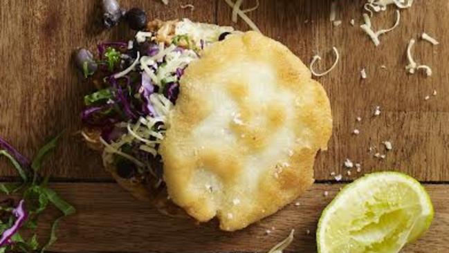 Arepas are served up at street stalls in Colombia and Venezuela.