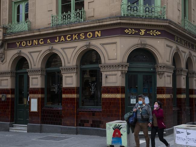 The landmark Young &amp; Jackson pub in Melbourne’s CBD. Picture: Paul Jeffers