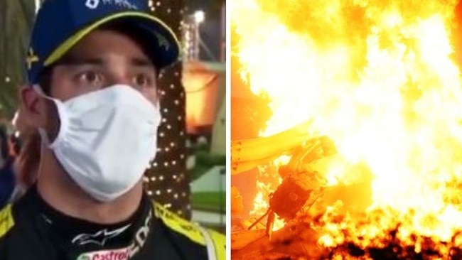 Daniel Ricciardo was absolutely filthy with the broadcast of Romain Grosjean's crash.