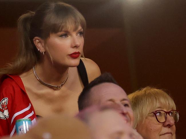 Taylor Swift’s trio of appearances have bolstered media attention for the NFL. Picture: Jamie Squire/Getty Images