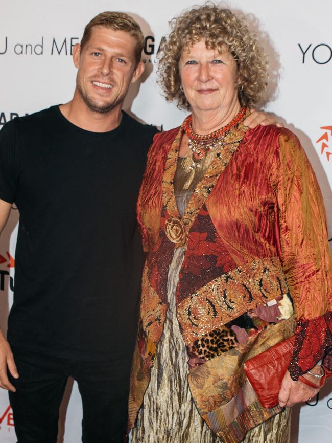 Mick Fanning and his mother, Liz.