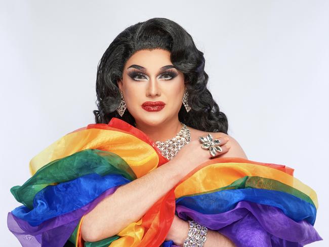 Charisma Belle is a popular drag queen entertainer, based in Sydney, who is hosting Drag Queen Story Time at Manly Library, which has become the focus of anti-gay anger. Picture: Supplied.