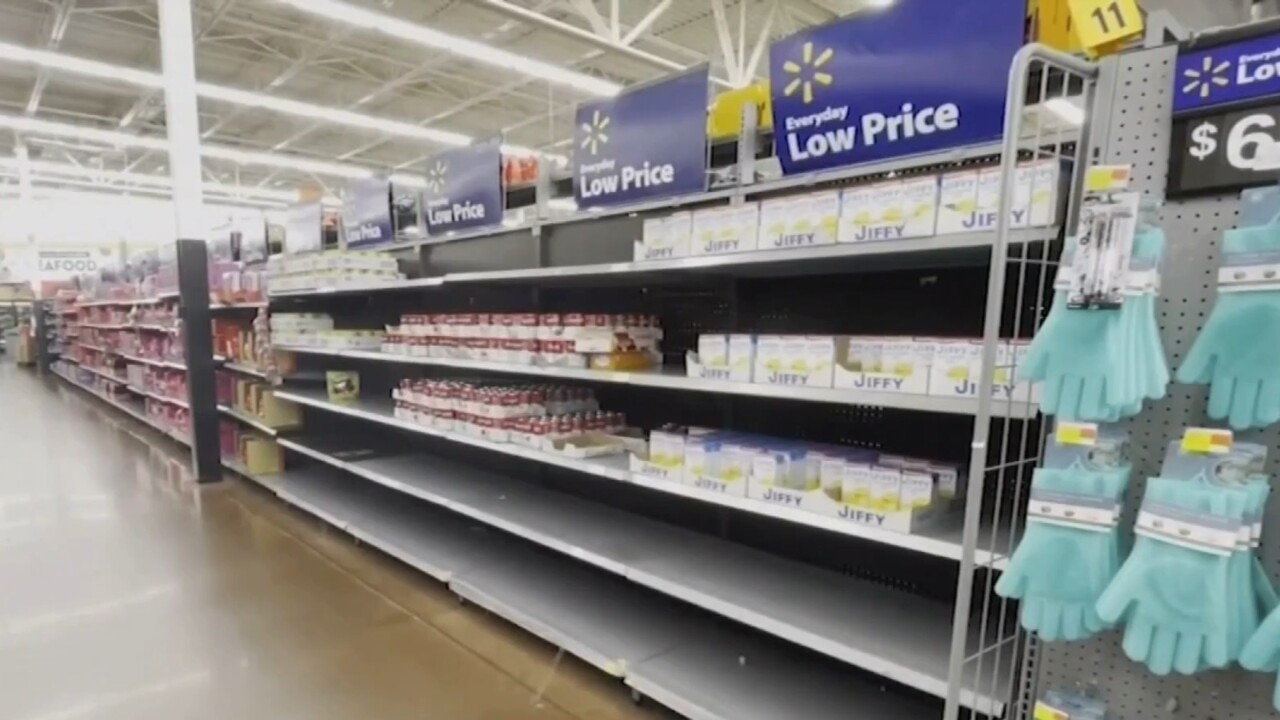 US shelves empty as supply chain issues impact shops