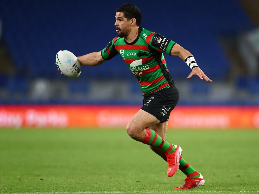 Cody Walker is ready to take a dominant role in the halves at the Rabbitohs in 2022. Picture: Chris Hyde/Getty Images