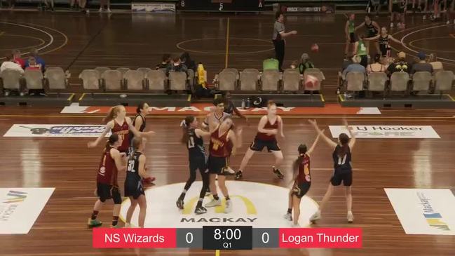 Replay: Queensland Basketball – U14 Girls Championship – Div 1 – Northside Wizards v Logan Thunder Gold