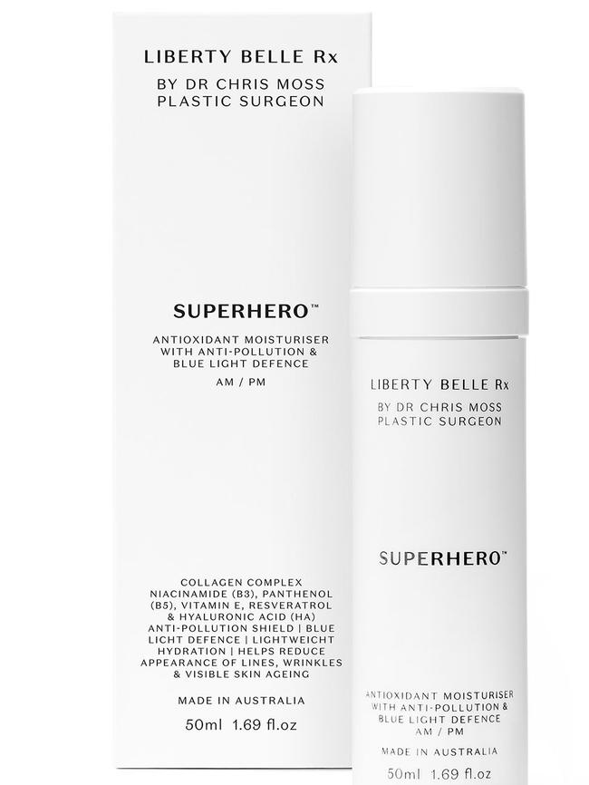 Liberty Belle Rx’s Superhero moisturiser. Picture: Supplied