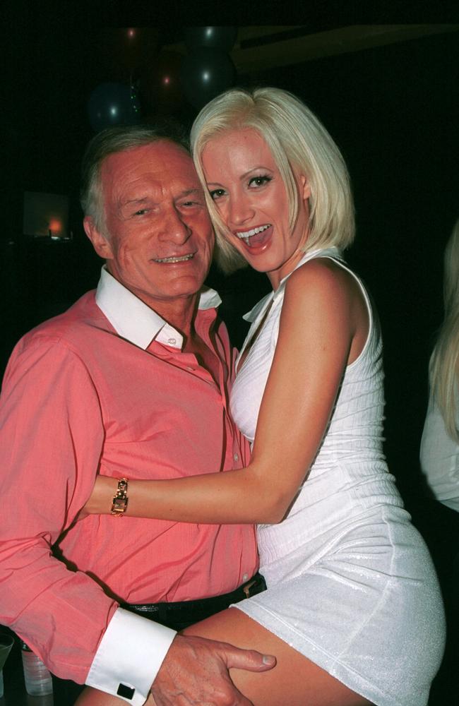 Hefner and Madison in 2002. Picture: David Klein/Getty Images