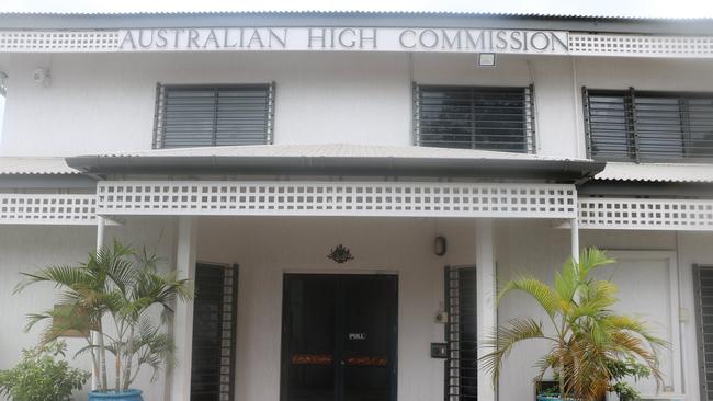 The Australian high commission building in Honiara.