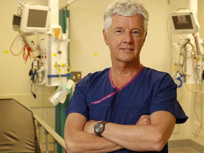 Professor Paul Myles was lead author of the study that found laughing gas also gives patients with drug-resistant depression hope . Stuart McEvoy/The Australian.
