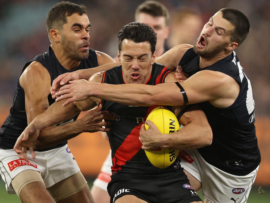 Dylan Shiel stood up to the pressure for the Dons. Picture: Getty Images