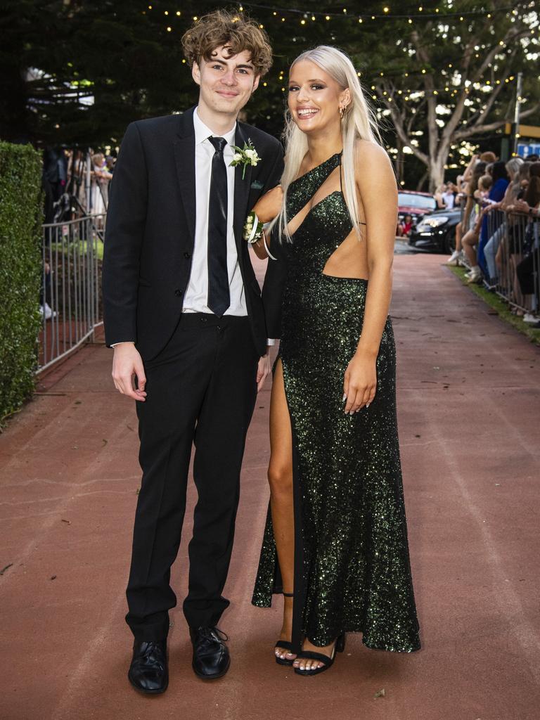 Ned Brady and partner Gabby Siebenhausen at St Mary's College formal at Picnic Point, Friday, March 24, 2023. Picture: Kevin Farmer