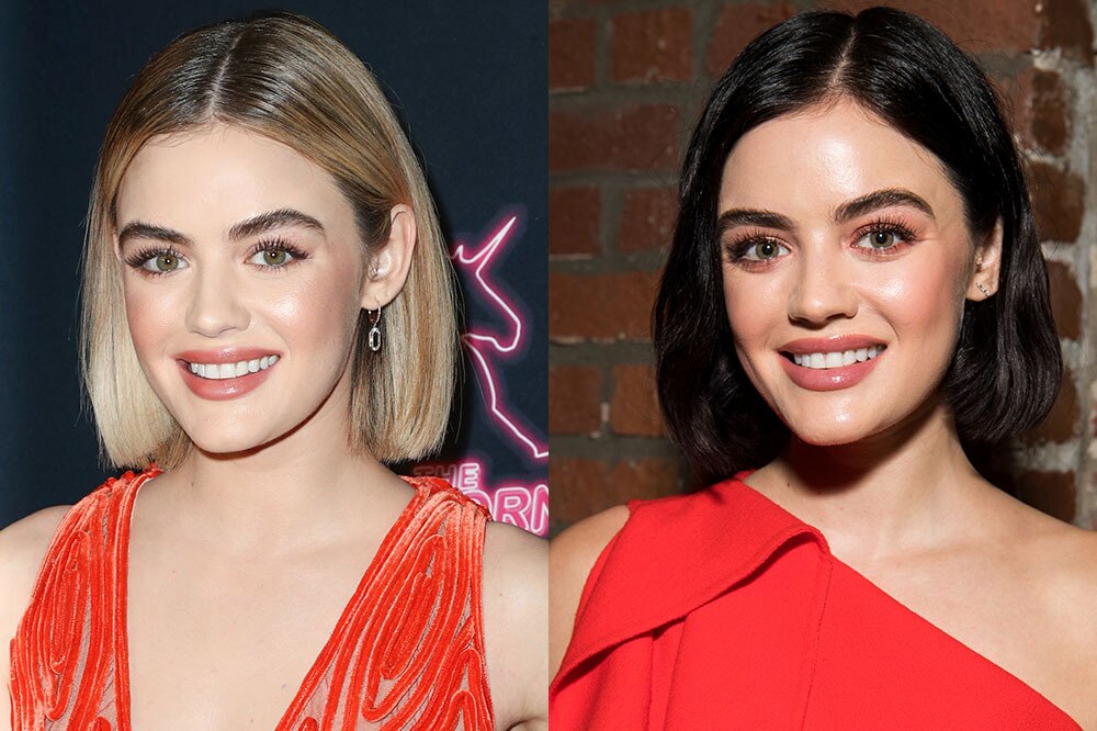 <h2><strong>Lucy Hale</strong></h2><p>It's hard to keep up with the colour changes the <em>Pretty Little Liars</em> actress is constantly making to her locks, but we have to give it to her, we can't decide which shade looks better, either.</p>