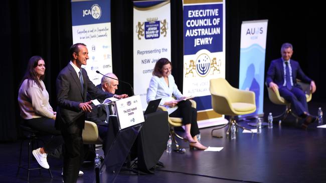 Liberal candidate Dave Sharma singled out the ABC for commentary on the conflict between Israel and Palestine. Picture: Damian Shaw