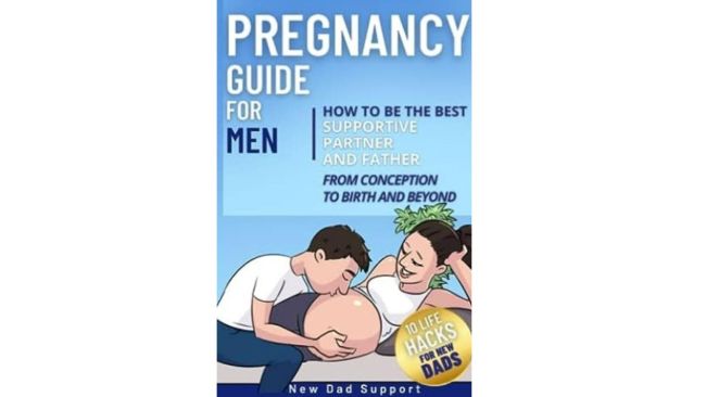 Give Dad a few tips on what to expect when YOU'RE expecting. Picture: Amazon