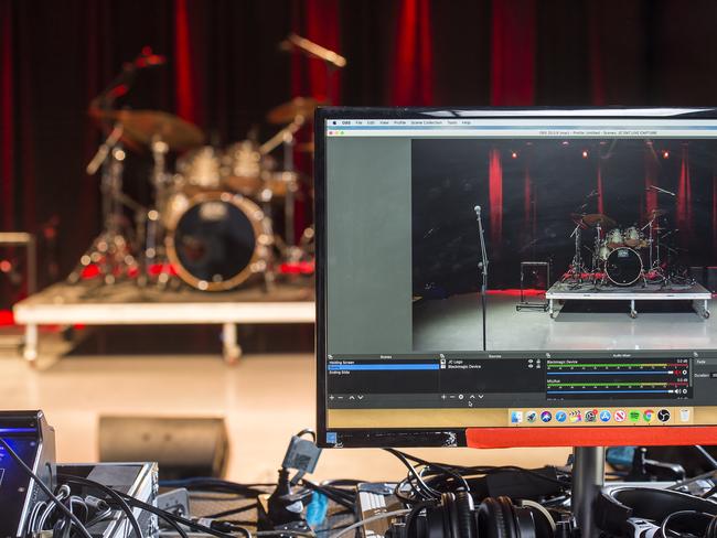 JC Entertainment & Events is offering the use of its live-streaming studio at West Gosford. Picture: Troy Snook