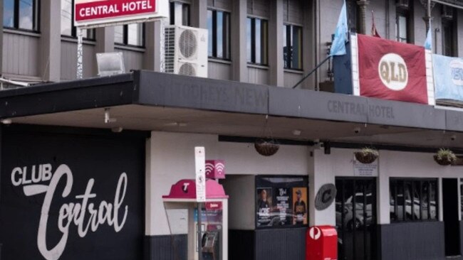 The Central Hotel in Targeo Targo St, Bundaberg.