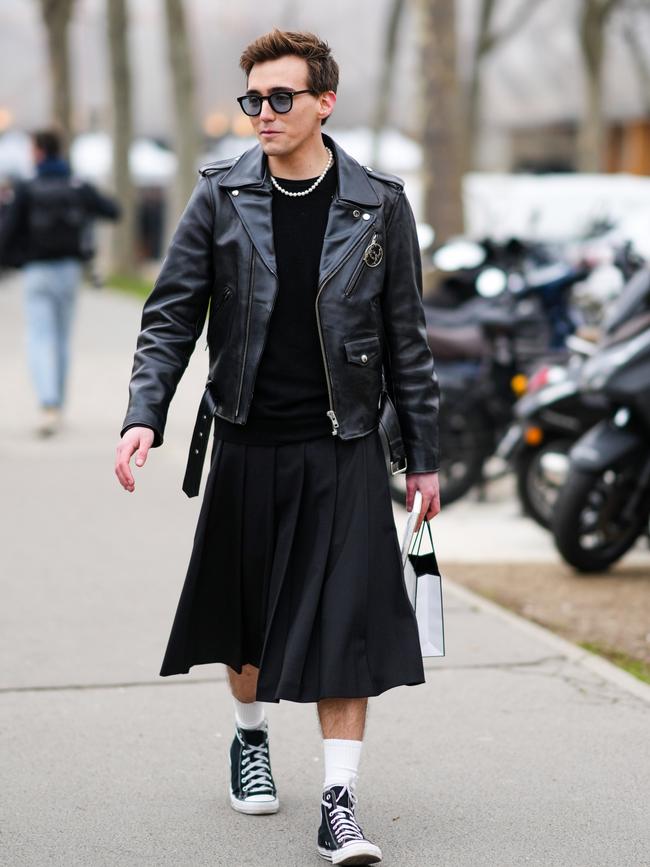 A guest at the Chanel haute couture show in Paris in January. Picture: Getty Images