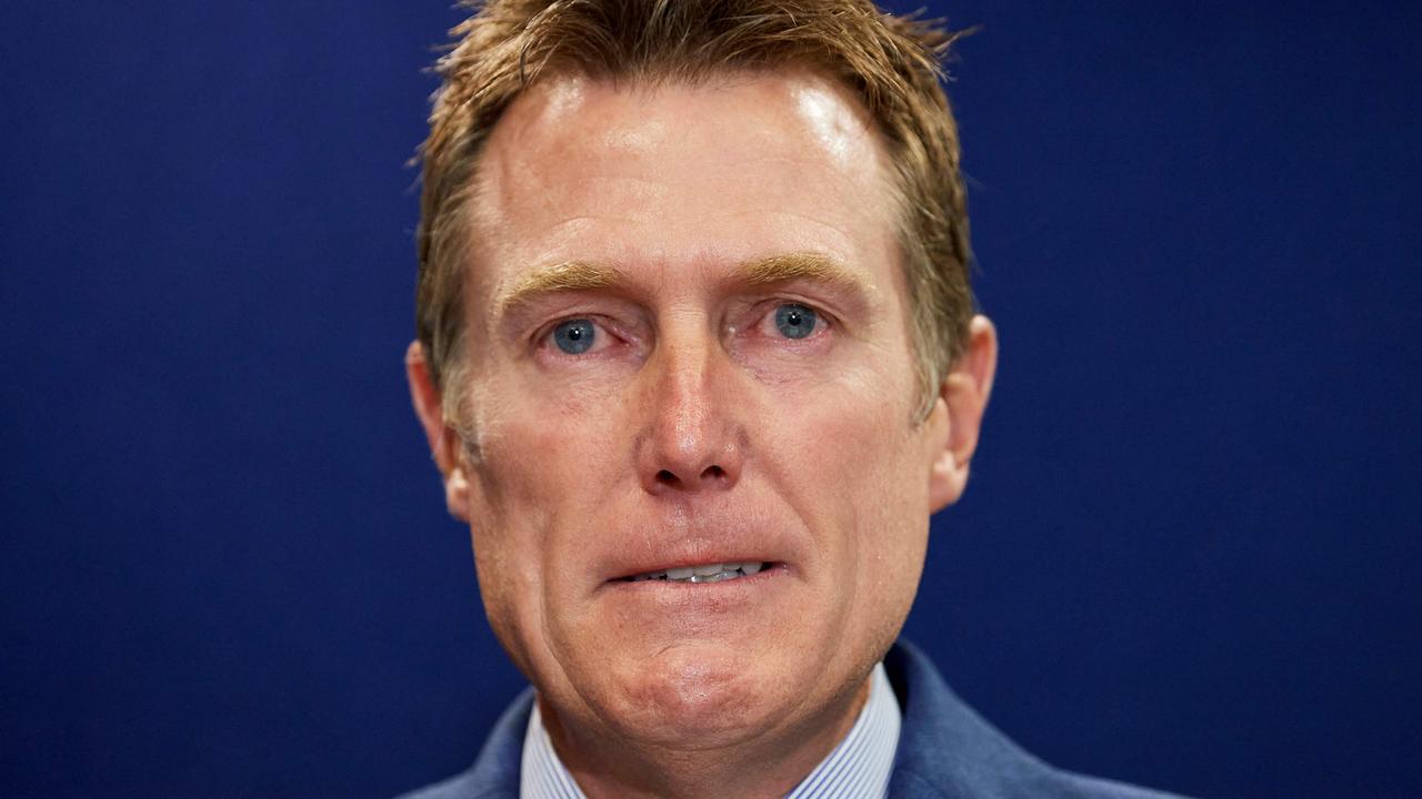 Attorney-General Christian Porter speaks during a press conference in Perth on March 3 where he denied raping a 16-year-old girl in 1988. Picture Stefan Gosatti/AFP