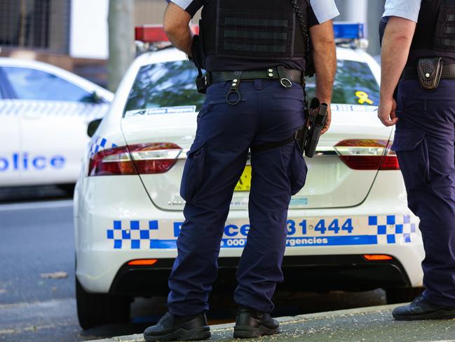 SYDNEY, AUSTRALIA , NSW Police Force general generic stock GV breaking news police tape image at the Headquarters in Surry Hills, Sydney Australia. Picture: NCA Newswire / Gaye Gerard