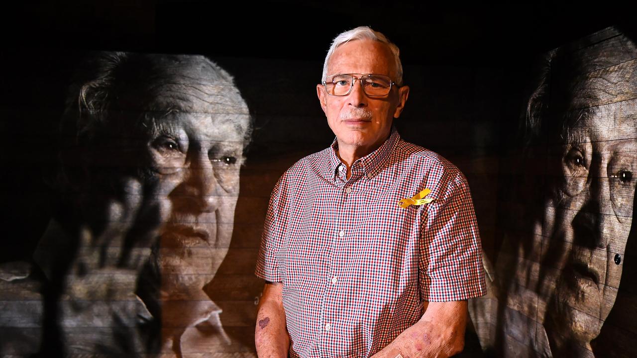 Dr Peter Kraus at the Brisbane Holocaust Museum ahead of the 80th anniversary of Auschwitz. Picture: John Gass