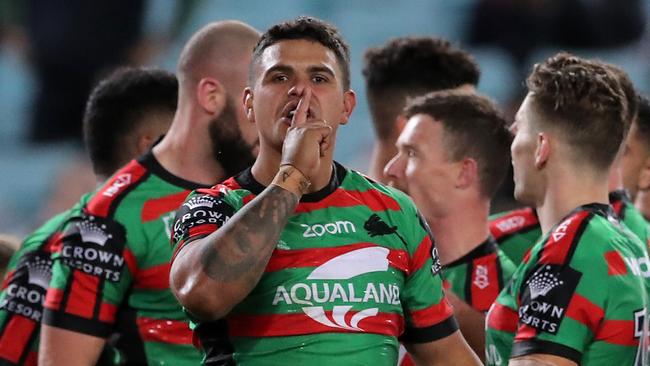 Latrell Mitchell scored two tries for the Rabbitohs. Picture: Getty Images