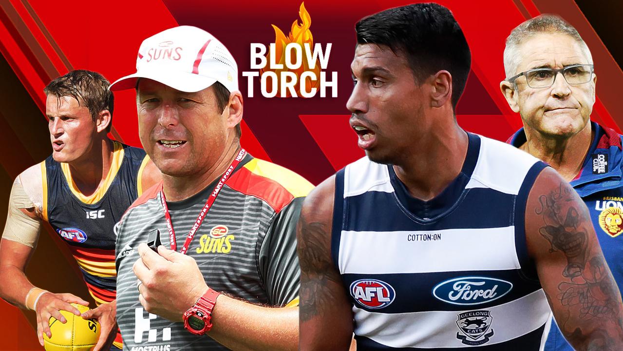 The AFL Blowtorch: Matt Crouch, Stuart Dew, Tim Kelly and Chris Fagan.