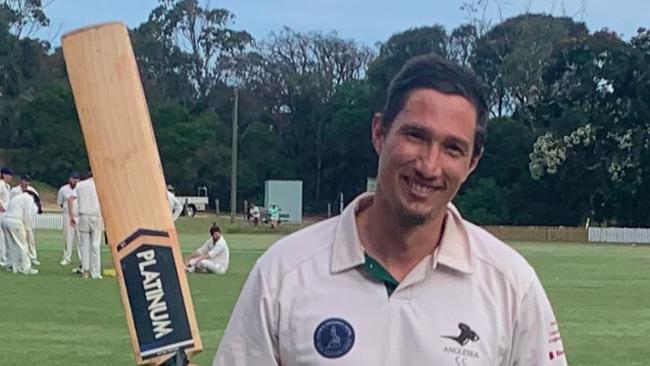 Anglesea's Tyron Norman made 142 against Barrabool. Picture: Anglesea Cricket Club.