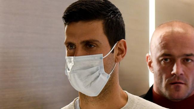 Novak Djokovic is going to get vaccinated, according to reports. Picture: AFP