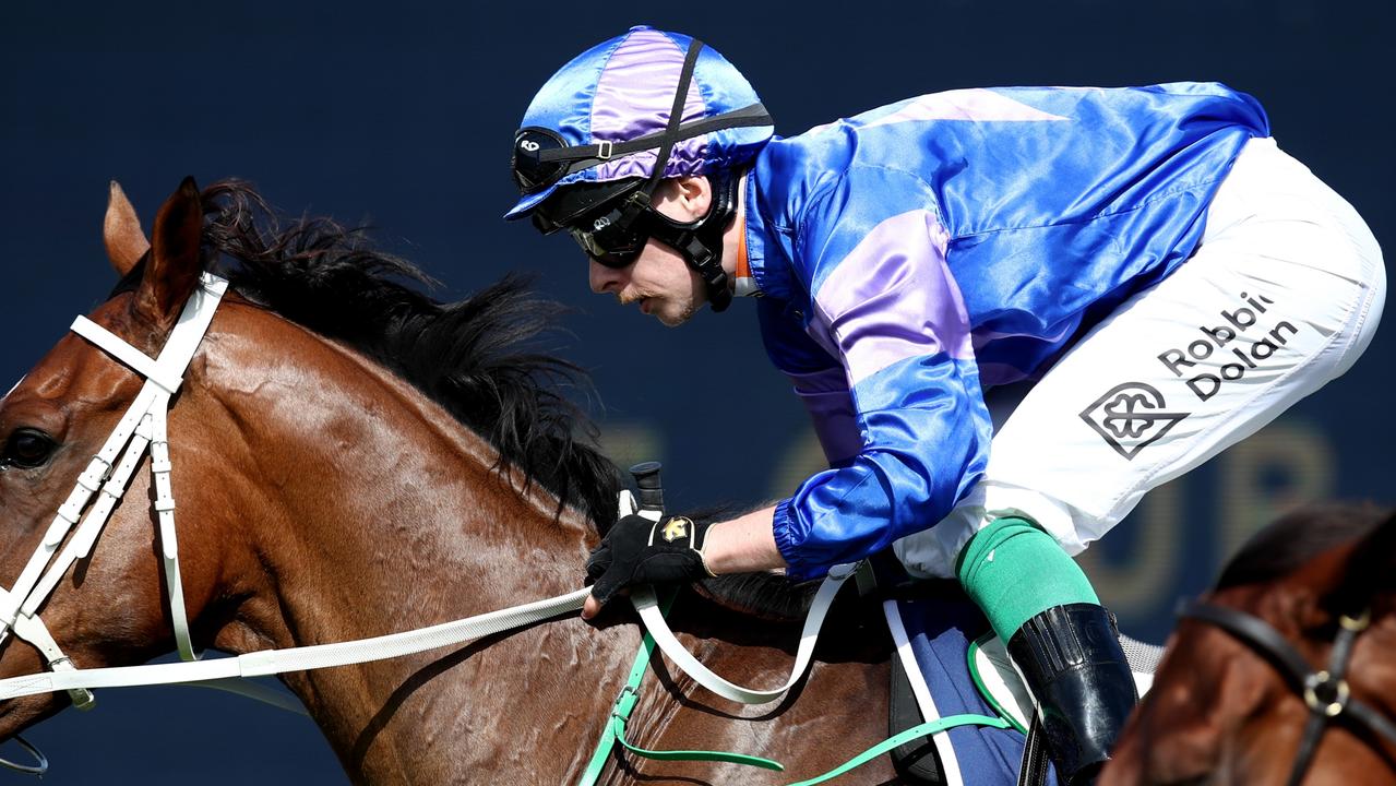 Robbie Dolan rides Golden Gate on Friday. Picture: Getty Images