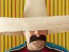 Bandit Mexican revolver mustache gunman sombrero hat