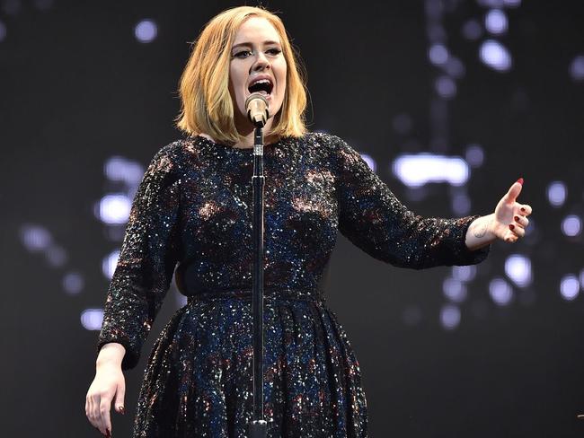 First arena show of her career: Adele performs to a sold-out crowd.