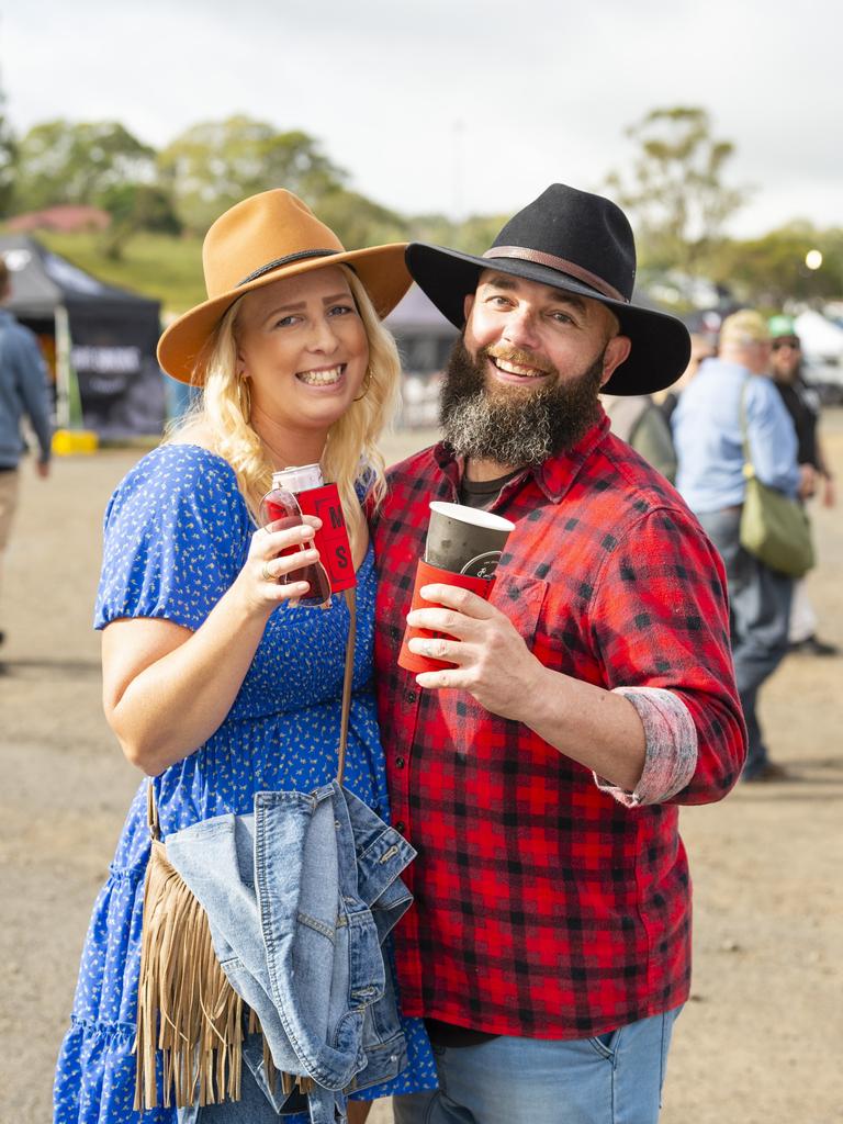 Whitney and Chris Telford at Meatstock at Toowoomba Showgrounds, Saturday, April 9, 2022. Picture: Kevin Farmer