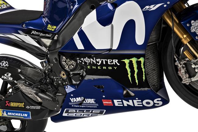 Images of the new Movistar Yamaha MotoGP livery for 2018. Pic: Yamaha
