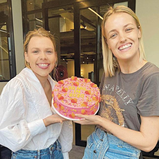 Zara McDonald (left) and Michelle Andrews (right) celebrating in January. (Picture: Instagram)