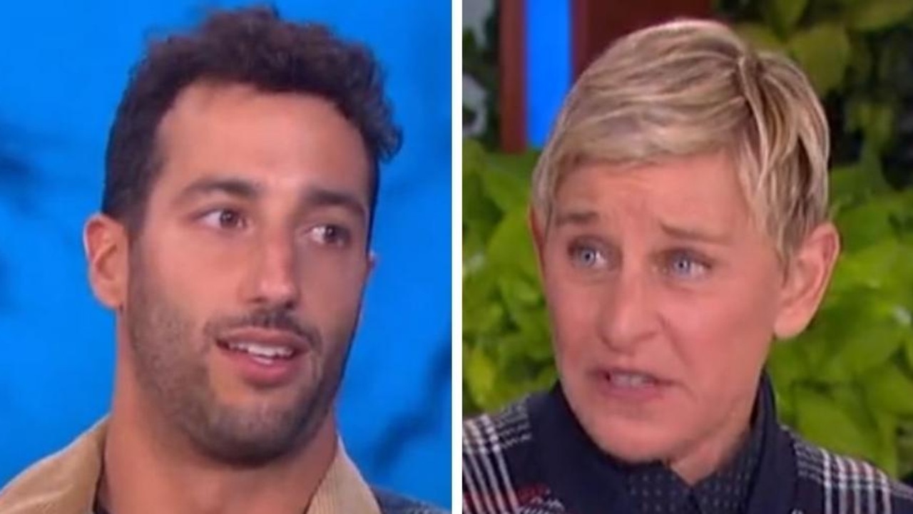 Daniel Ricciardo mengajukan pertanyaan canggung di The Ellen DeGeneres Show