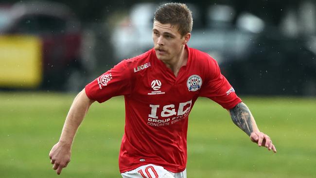 North Geelong’s Lochie McGrath was sent off.