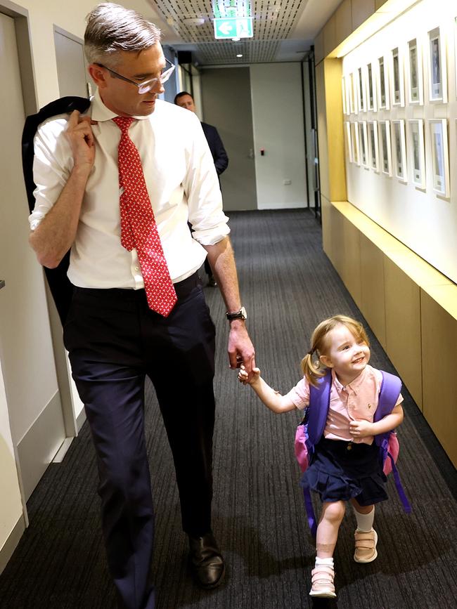 Strolling through the halls of power. Pictures: Toby Zerna/Office of NSW Premier