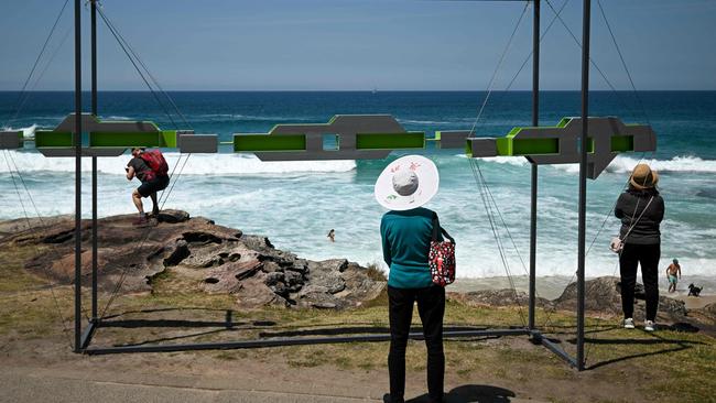 500,000 people visit Sculpture by the Sea each year. Picture: Izhar KHAN / AFP