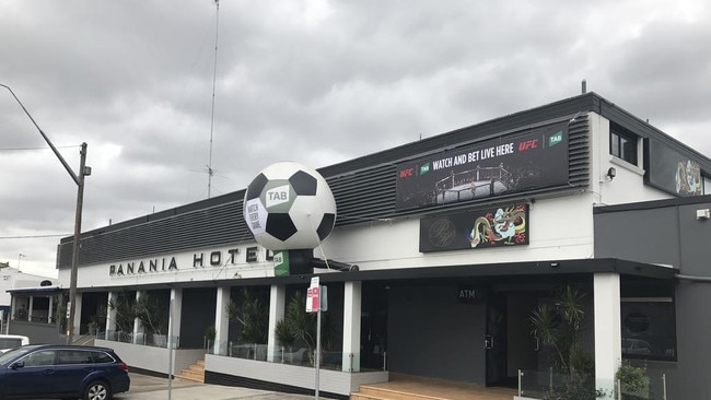 Masked men with guns stormed the Panania Hotel in Bankstown.