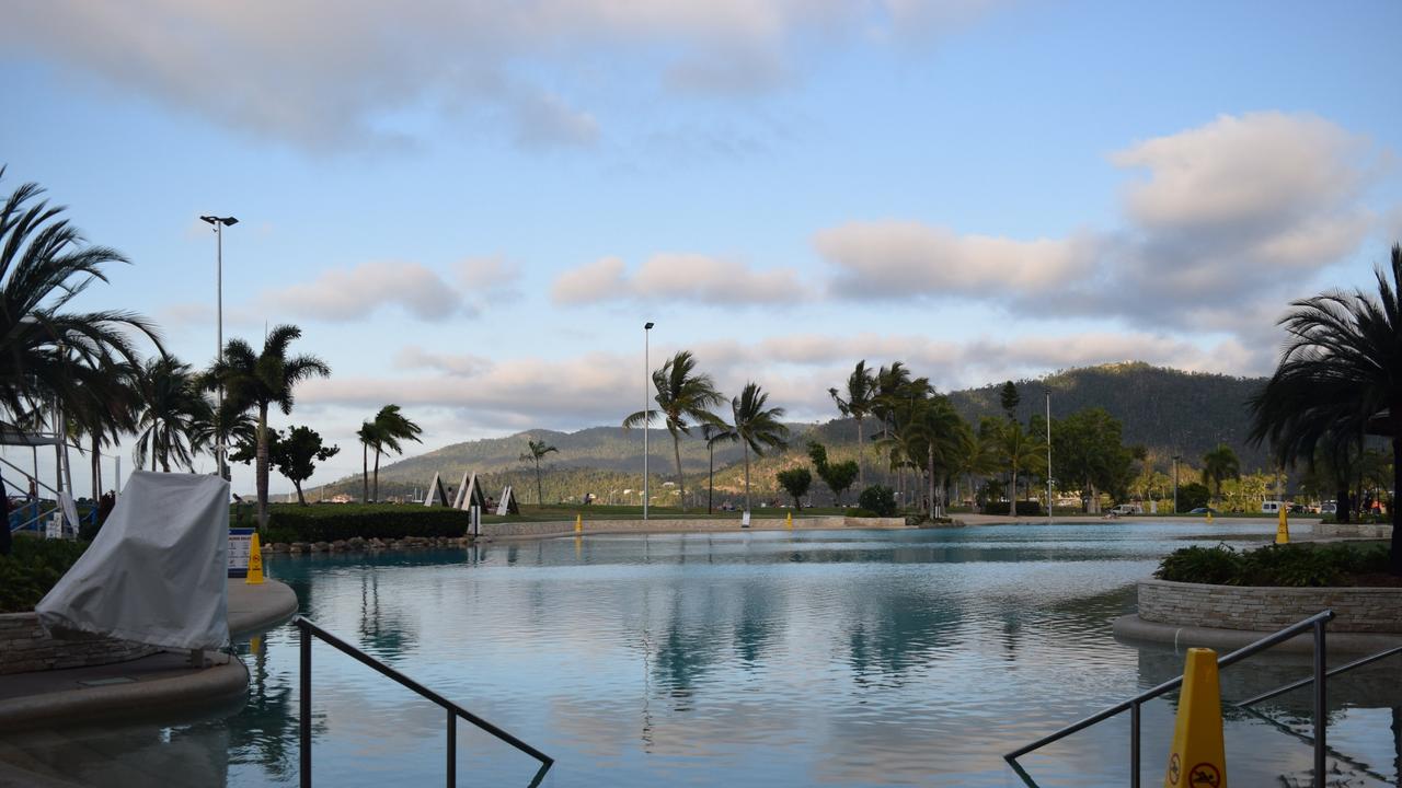 Airlie Beach Lagoon was closed on Sunday afternoon. Picture: Georgia Simpson