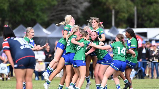 St Patrick’s Mackay v The Cathedral College Schoolboy rugby league confraternity carnival. Thursday June 29, 2023. Picture, John Gass