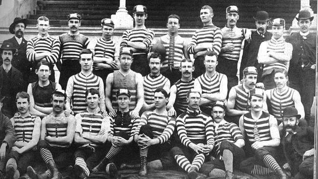 Geelong Football Club 1884 VFA premiership team. Picture: Supplied