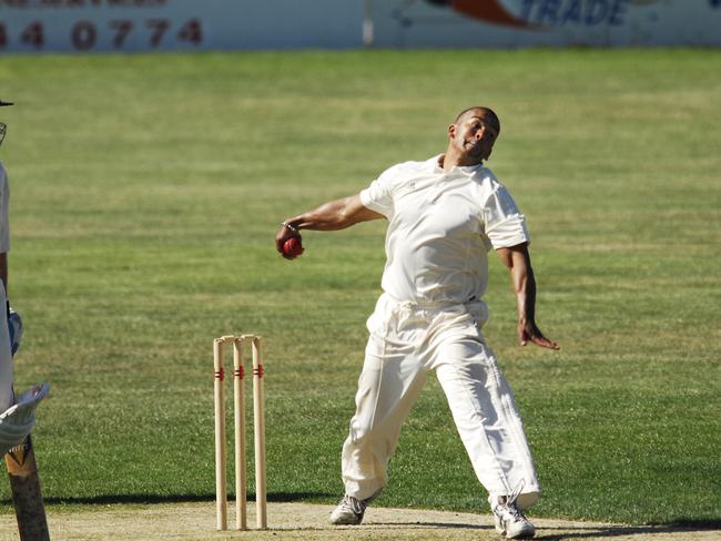 Ensil has had success as a leg-spinner.