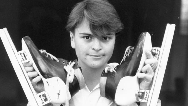 Big dreams: Steven Bradbury in February, 1992. 